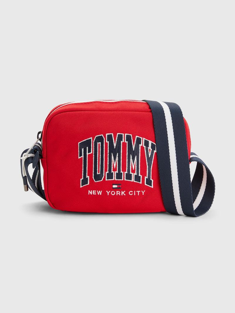 Fiú Tommy Hilfiger Tommy NYC Camera Táska Piros | HU 2356GSO